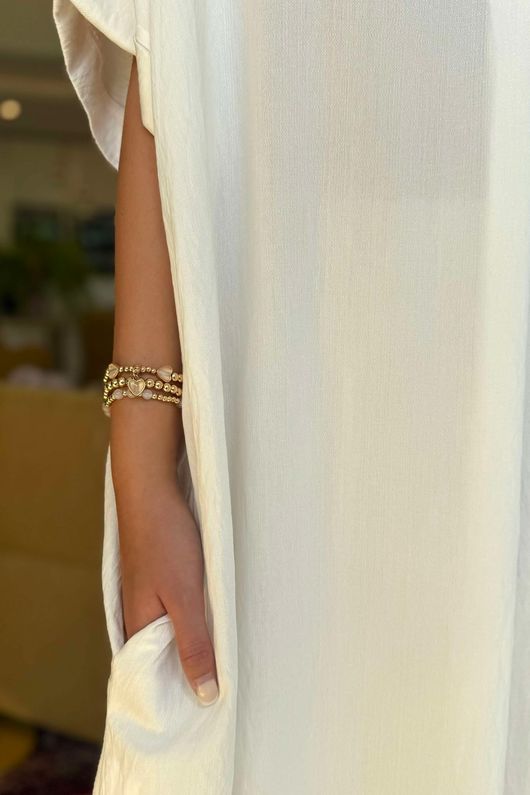 Made in Italy Monroe Shirt Dress White